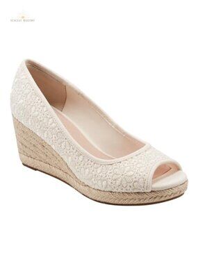Casual Wedge Sandals with Peep Toe and Ankle Strap
